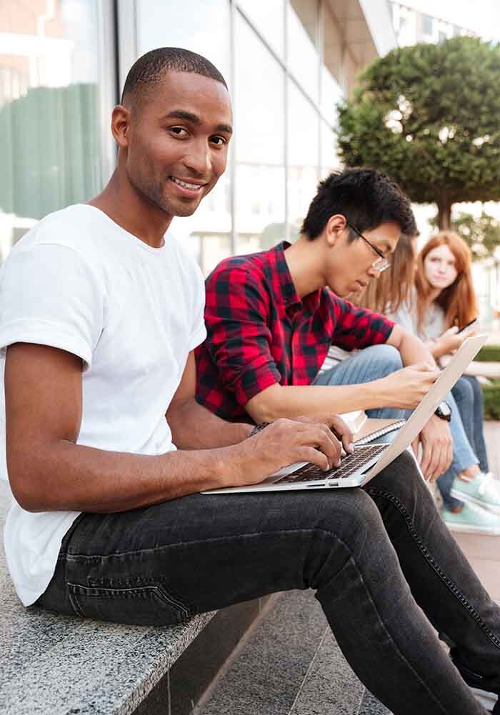 Guy on Laptop_sm Features